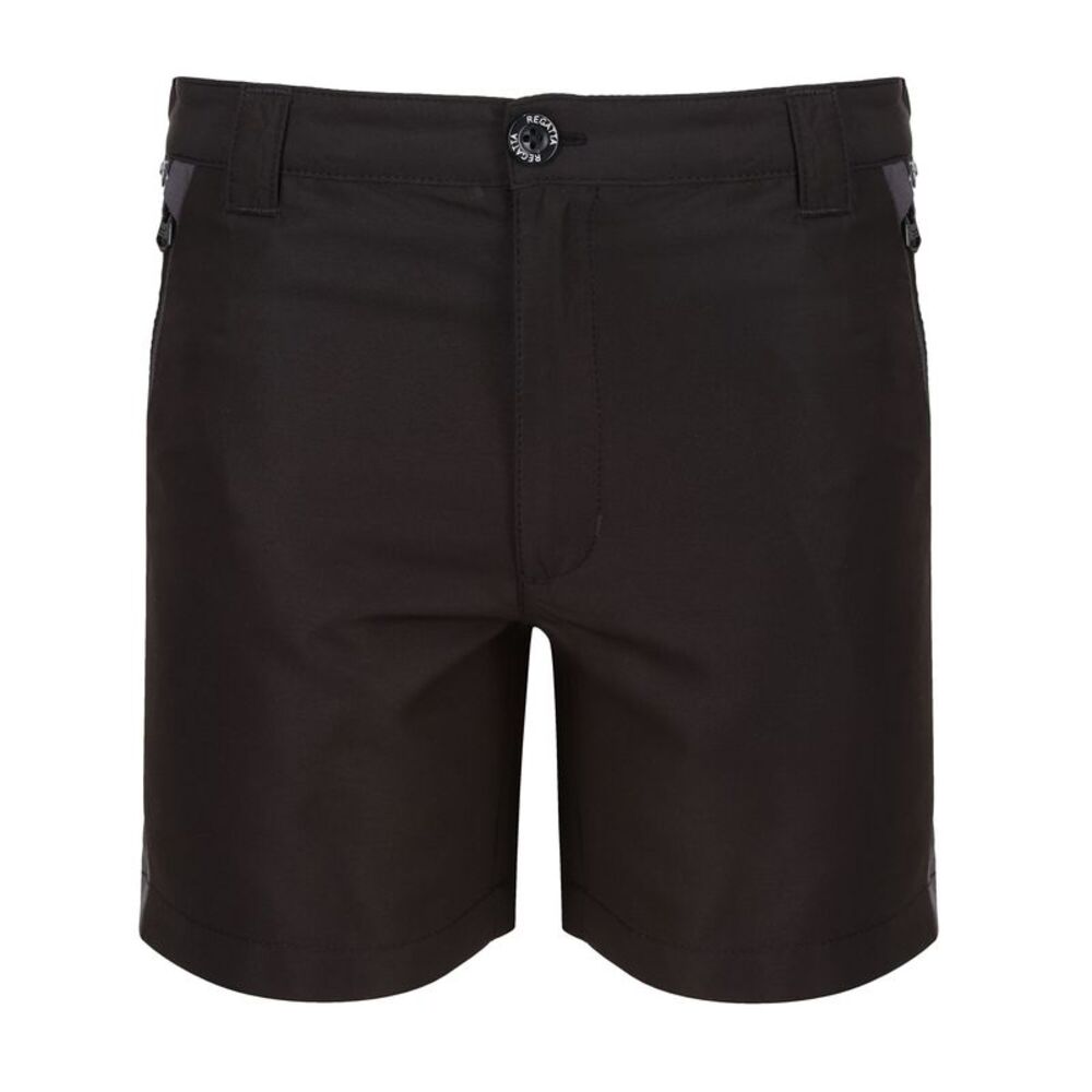 Regatta Childrens/Kids Sorcer Mountain III Shorts / Black/Seal Grey